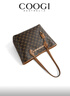 COOGI包包女包輕奢品牌女士新款斜挎托特包女情人節生日禮物送女友老婆 咖啡色經(jīng)典老花【精美禮盒+禮袋】 曬單實(shí)拍圖
