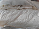 富安娜 舒暖 100%羊毛蠶絲  二合一子母被加厚被 8.8斤 203*229cm 白 曬單實(shí)拍圖