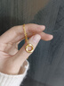 中國黃金（CHINA GOLD）黃金莫比烏斯環(huán)吊墜足金簡(jiǎn)約百搭掛墜送女友老婆女神節禮物 足金莫比烏斯吊墜約0.16g【贈銀鏈】 曬單實(shí)拍圖