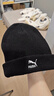 彪馬（PUMA）男士休閑帽子女帽 冬季防風(fēng)護耳保暖毛線(xiàn)帽嘻哈包頭運動(dòng)帽針織帽 022848-01/黑色/刺繡logo/主推款 ADULT 曬單實(shí)拍圖
