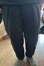 京東京造【進(jìn)口95白鵝絨】加絨褲子男春季保暖衛褲男休閑束腳男褲 黑色M 曬單實(shí)拍圖