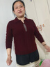 簡(jiǎn)狐春秋季中老年女裝媽媽長(cháng)袖毛衣中年女時(shí)尚針織衫休閑百搭上衣秋裝 曬單實(shí)拍圖