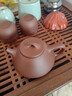 百年利永宜興紫砂壺純手工原礦紫泥子冶石瓢壺功夫茶具套裝家用泡茶壺 一壺四杯 230ml 曬單實(shí)拍圖