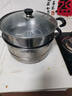 蘇泊爾（SUPOR）304不銹鋼蒸鍋雙層加厚復底湯鍋帶蒸籠燃氣電磁爐通用 【雙層加厚】旗艦款 28cm 曬單實(shí)拍圖