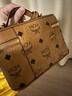 MCM【春夏新品】MCM AREN迷你干邑色手包化妝箱 干邑色 迷你 曬單實(shí)拍圖