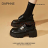 DAPHNE達芙妮黑色軟底樂(lè )福鞋女2026新款春季英倫風(fēng)厚底復古時(shí)尚百搭單鞋 曬單實(shí)拍圖
