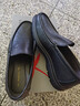 紅蜻蜓真皮皮鞋一腳蹬休閑套腳商務(wù)皮鞋男軟底男士爸爸鞋WTA30612黑色39 曬單實(shí)拍圖