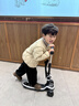 飛鴿兒童滑板車(chē)1-3-6-12歲可坐小孩寶寶防側翻寬大加厚踏板車(chē)座椅款黑 曬單實(shí)拍圖
