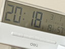 得力（deli）新款透明鬧鐘學(xué)生用電池智能電子時(shí)鐘起床神器帶夜燈溫度兒童一鍵貪睡 透明屏幕大號-時(shí)間/日期/溫濕度/貪睡 LE125 曬單實(shí)拍圖