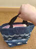 靜閑居保溫袋飯盒袋手提帶飯專(zhuān)用加厚冬天飯盒包手提袋保溫包飯袋餐包 藏藍 曬單實(shí)拍圖