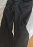 SWAMP AREA三本針垂感長(cháng)褲男春秋季寬松直筒褲子高級休閑西裝褲KS22黑色M 曬單實(shí)拍圖