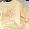 戴維貝拉（DAVE＆BELLA）兒童衛衣春裝新款女童長(cháng)袖上衣女寶寶套頭衫休閑小童衣服 奶黃色【現貨】 90 cm（建議身高80-90cm） 曬單實(shí)拍圖