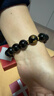 普陀山天然黑曜石手串925銀飾手鏈本命年馬年禮物男女同款送生日禮 曬單實(shí)拍圖
