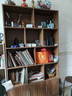 雅美樂(lè )書(shū)架書(shū)柜落地一體靠墻 辦公室客廳置物儲物柜 實(shí)木芯書(shū)柜書(shū)架柜子 曬單實(shí)拍圖