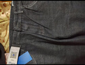 真維斯（Jeanswest）牛仔褲男士冬季款修身長(cháng)褲加絨潮牌直筒長(cháng)褲藍色加絨(灰絨)A款34 曬單實(shí)拍圖