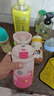 babycare草莓兒童保溫杯嬰幼兒寶寶水杯吸管杯學(xué)飲杯外出水壺兒童水杯t 贈直通吸嘴-背帶款引力洋紅 450ml 曬單實(shí)拍圖