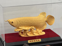大明銅匠絨沙金大號金龍魚(yú)擺件招財開(kāi)業(yè)喬遷之喜搬家禮物客廳辦公室裝飾品 曬單實(shí)拍圖