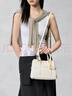 CHARLES&KEITH26春季新品氣質(zhì)通勤手提托特包斜挎包新年生日禮物CK2-30782784 Cream奶白色 S 曬單實(shí)拍圖