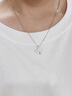 凰飾麗（PHOENIXSILY）四葉草簡(jiǎn)約項鏈女銀時(shí)尚飾品高端生日紀念日禮物送老婆女友女生 優(yōu)雅銀【代寫(xiě)賀卡拍此鏈接】 曬單實(shí)拍圖