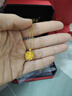 中國黃金（CHINA GOLD）黃金項鏈女士999足金蓮花吊墜新年情人節禮物送女友老婆 蓮花吊墜約1.0g*贈銀鏈+品牌禮盒 曬單實(shí)拍圖