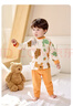 舒貝怡兒童秋衣秋褲純棉男女寶寶睡衣套裝秋冬裝小童分體內衣長(cháng)袖家居服 黃色大象 130 曬單實(shí)拍圖