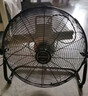 樂(lè )浦（Lopol） 趴地扇家用工業(yè)風(fēng)扇強力大功率臺式大電風(fēng)扇落地扇強勁大風(fēng)力 黑色12寸旋鈕款+加密放射網(wǎng)罩 曬單實(shí)拍圖