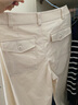 優(yōu)衣庫常規款女裝針織廓形長(cháng)褲/彎刀鐮刀褲子483722 482287 483722/01乳白色 M 曬單實(shí)拍圖