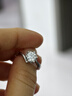 MoLi18K金鉑金河南人造培育鉆石求婚結婚六爪扭臂雪花鉆戒指1克拉50分 銀培育鉆D/VVS/3EX/證書(shū)禮盒 1克拉優(yōu)品鉆 曬單實(shí)拍圖