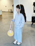 史努比女童套裝春季超好看2026新款兒童裝春秋薄款運動(dòng)服兩件套開(kāi)衫春裝 【開(kāi)衫衛衣套裝】淺藍 120 曬單實(shí)拍圖