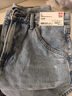 優(yōu)衣庫常規款女裝男裝寬松廓形牛仔褲/彎刀鐮刀褲子479000 482280 482280/64湖藍色(做舊設計) 27 /160/68A 曬單實(shí)拍圖