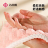 潔麗雅掛式小方巾柔軟吸水不易掉毛兒童可愛(ài)擦手巾廚房抹手布 奶油白+青草綠+胭脂粉 曬單實(shí)拍圖