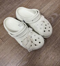 卡駱馳（CROCS）經(jīng)典珍珠蕾絲云朵洞洞鞋時(shí)尚百搭|211540 亞麻色-0HZ 36 /37(230mm) 曬單實(shí)拍圖