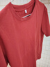 【京東直采】新年鴻運輕量棉感短袖t恤男圓領(lǐng)速干彈力打底衫 橘紅 （男） L 曬單實(shí)拍圖