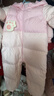 巴拉巴拉童裝嬰兒連體衣羽絨服假兩件寶寶衣服冬裝外出男童女童保暖厚時(shí)尚 曬單實(shí)拍圖