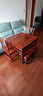 李氏明株 李氏明株 紅木家具非洲花梨（學(xué)名刺猬紫檀）四方餐桌中式飯桌地桌茶桌吃飯馬蹄腿八仙桌 桌80*80*65+2個(gè)馬蹄凳+2個(gè)椅子 曬單實(shí)拍圖