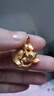 菜百首飾 黃金吊墜 足金3D硬金蓮花和魚(yú)吊墜 連年有魚(yú)吊墜  HJ 黃金吊墜（不含鏈） 約2.84g  曬單實(shí)拍圖