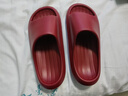 樸西新款EVA踩屎感厚底拖鞋女士居家室內情侶拖鞋男 安哥拉紅 39-40 曬單實(shí)拍圖