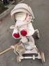 XUM嬰兒車(chē)嬰兒推車(chē)0-6歲用折疊可坐可躺帶減震遛娃神器雙向溜娃車(chē) 六重減震|加高防護|全棚 卡其色 曬單實(shí)拍圖