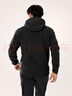 ARC'TERYX始祖鳥(niǎo) GAMMA MX HOODY 防風(fēng) 男子 軟殼夾克 BLACK/黑色 M 曬單實(shí)拍圖
