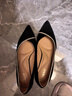星期六（St&Sat）女鞋春季時(shí)尚淺口粗跟中跟通勤正裝單鞋 黑色 35  曬單實(shí)拍圖