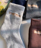 雅鹿襪子男秋冬季中筒毛圈襪加絨保暖防寒防臭冬天毛絨襪子 混色  5雙 曬單實(shí)拍圖