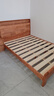 京東京造悅楓實(shí)木床 天然橡膠木 雙人床原木色1.5×2米 邦尼爾床墊套裝 曬單實(shí)拍圖