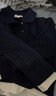 UR冬季新款女裝休閑學(xué)院拼接假兩件短款針織衫UYL950258 藏青 S 曬單實(shí)拍圖