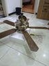 TCL美式風(fēng)扇燈餐廳復古臥室家用客廳歐式電風(fēng)扇吊燈多頭吊扇燈 木葉42寸-變頻6檔-暖光-遙控 曬單實(shí)拍圖