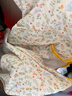 罩衣女寶寶公主裙嬰兒童圍兜吃飯防水防臟反穿衣飯兜圍裙外穿秋冬 錦上添花米白 90(建議0-2歲) 曬單實(shí)拍圖