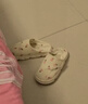 梵昇昱月子鞋家居拖鞋女軟底防滑四季款產(chǎn)后厚底紗布孕婦鞋防脫包跟兩穿 花朵米色 36-37 曬單實(shí)拍圖