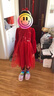 迪士尼連衣裙女童秋冬寶寶紅色公主裙子2026新款女孩過(guò)新年衣服拜年服 曬單實(shí)拍圖