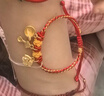 周六福衣食無(wú)憂(yōu)寶寶黃金轉運珠手繩生日禮物定價(jià)A1713550 約1.36g 曬單實(shí)拍圖
