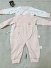 童戀初心【2件裝】嬰兒連體衣春秋純棉系帶新生兒衣服睡衣打底男女寶寶 曬單實(shí)拍圖