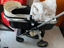 紐貝耳newber嬰兒車(chē) 嬰兒推車(chē) 嬰兒車(chē)0-3歲用折疊可坐可躺帶減震 可換向 黑白 防風(fēng)保暖罩+防蚊罩+抑菌護脊板 曬單實(shí)拍圖